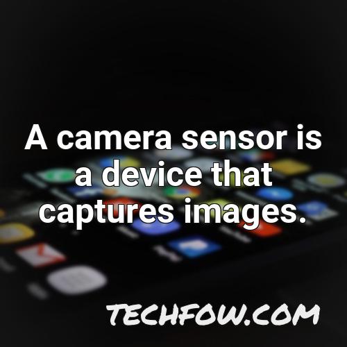 a camera sensor is a device that captures images