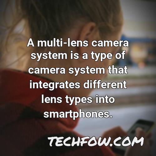 a multi lens camera system is a type of camera system that integrates different lens types into smartphones