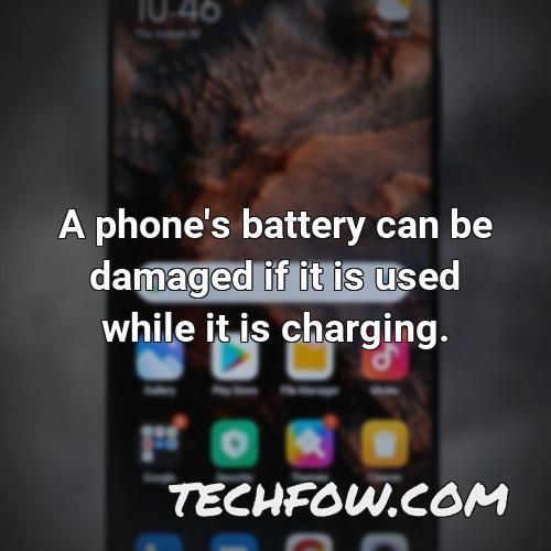 a phone s battery can be damaged if it is used while it is charging
