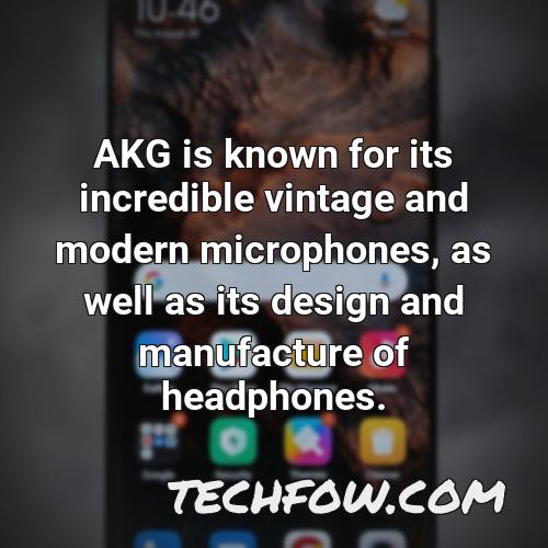 akg is known for its incredible vintage and modern microphones as well as its design and manufacture of headphones