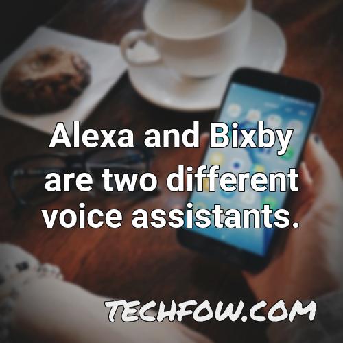 alexa and bixby are two different voice assistants