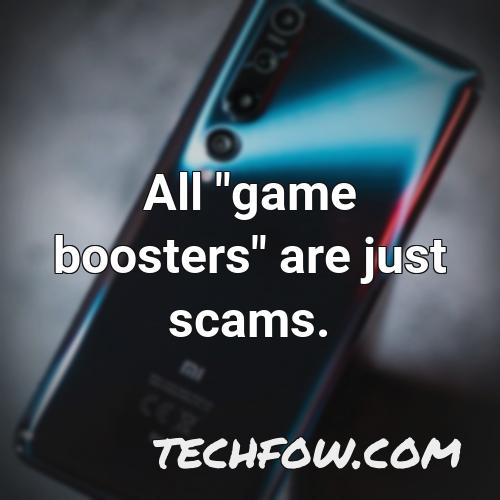 all game boosters are just scams