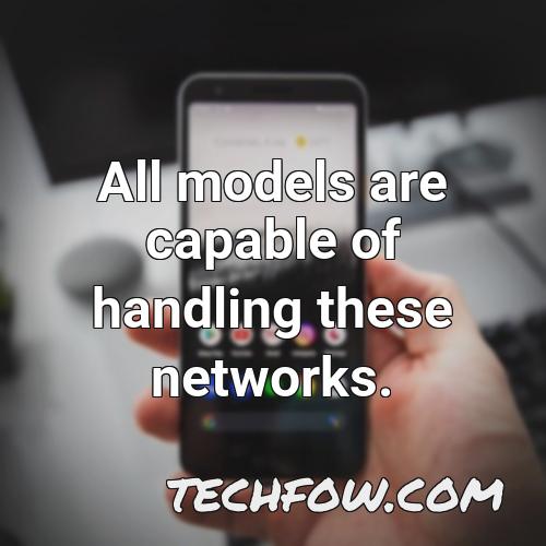 all models are capable of handling these networks