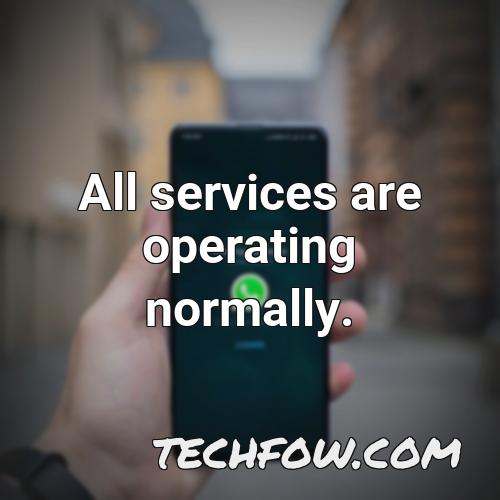 all services are operating normally