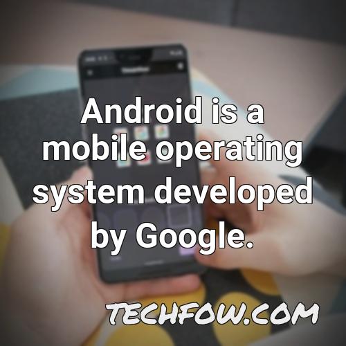 android is a mobile operating system developed by google 16