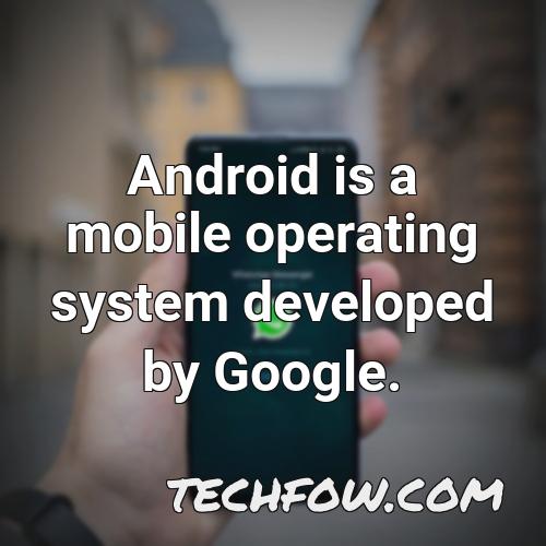 android is a mobile operating system developed by google 32