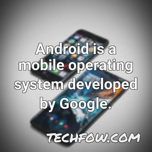 android is a mobile operating system developed by google 4