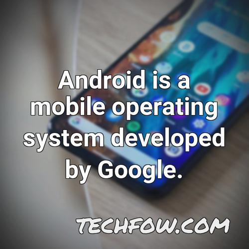android is a mobile operating system developed by google 40