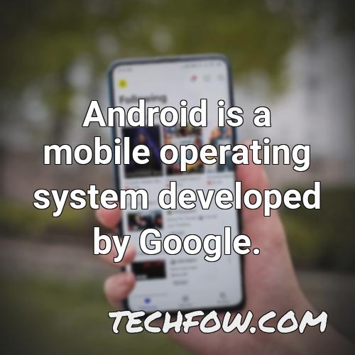 android is a mobile operating system developed by google 45
