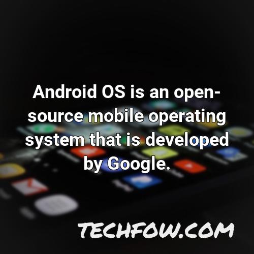 android os is an open source mobile operating system that is developed by google