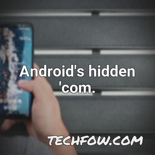 android s hidden com