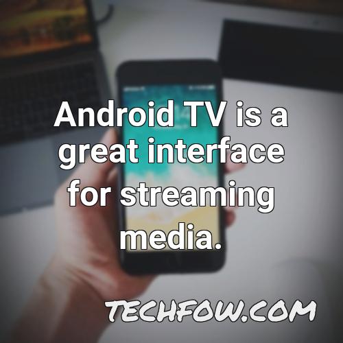 android tv is a great interface for streaming media
