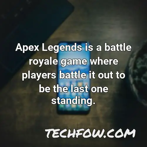 apex legends is a battle royale game where players battle it out to be the last one standing