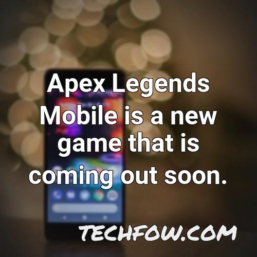 apex legends mobile is a new game that is coming out soon