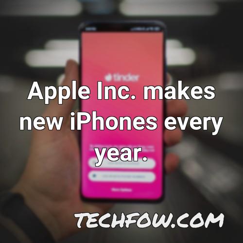 apple inc makes new iphones every year