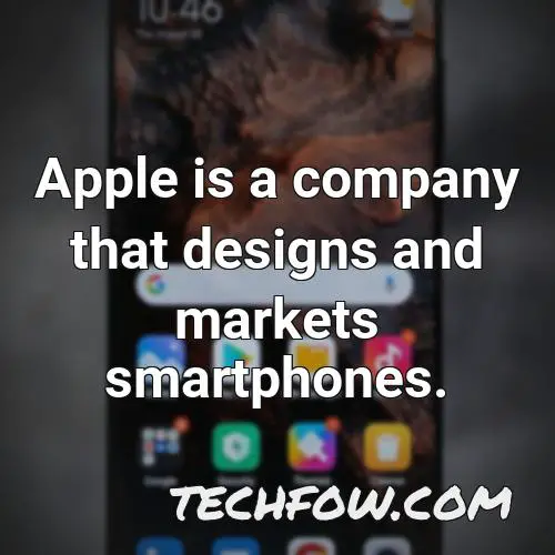 apple is a company that designs and markets smartphones 1