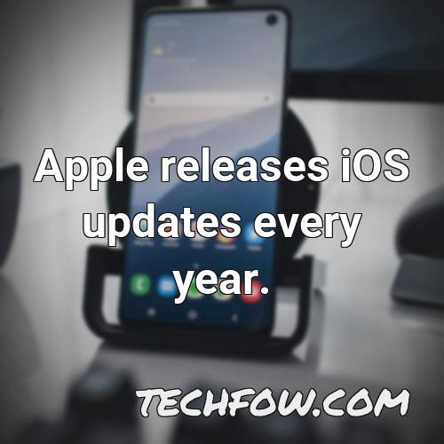 apple releases ios updates every year