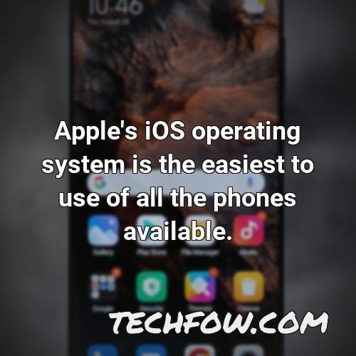 apple s ios operating system is the easiest to use of all the phones available