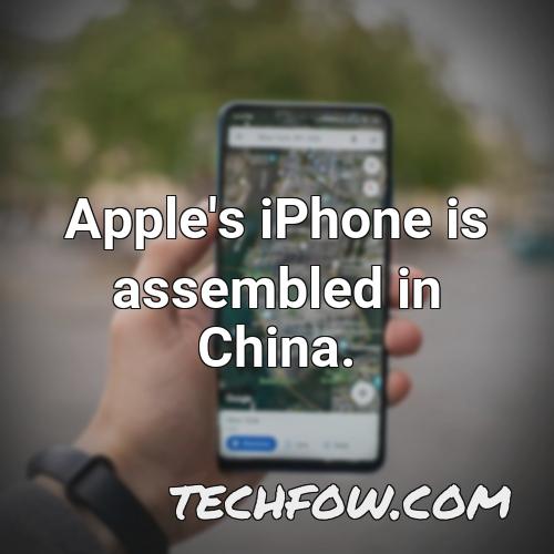 apple s iphone is assembled in china