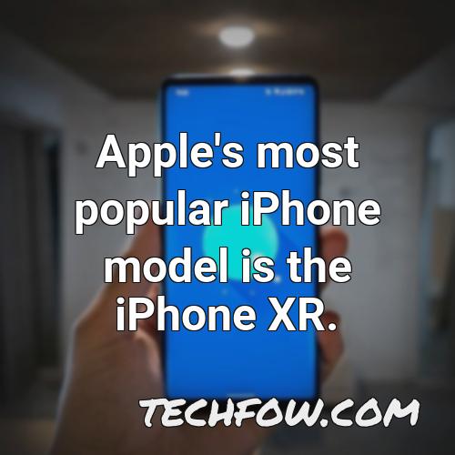 apple s most popular iphone model is the iphone