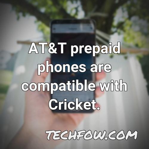 at t prepaid phones are compatible with cricket