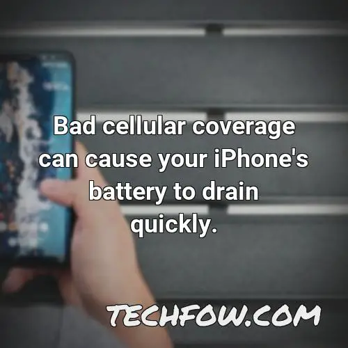 bad cellular coverage can cause your iphone s battery to drain quickly