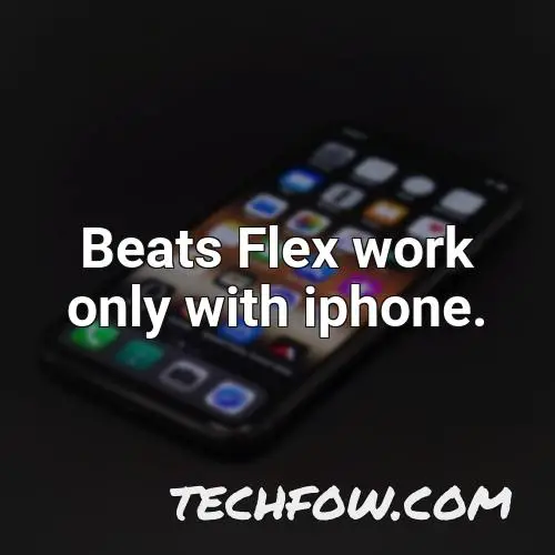beats flex work only with iphone