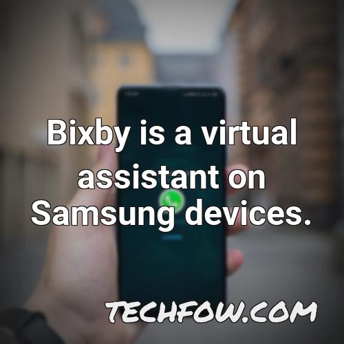bixby is a virtual assistant on samsung devices