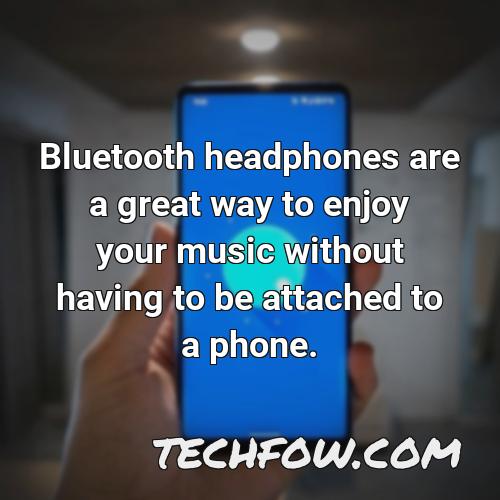 bluetooth headphones are a great way to enjoy your music without having to be attached to a phone