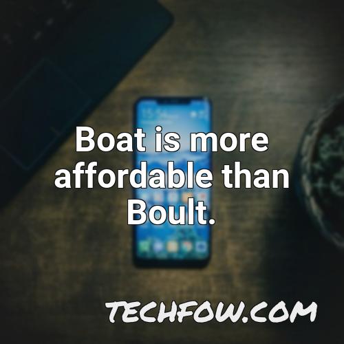 boat is more affordable than boult