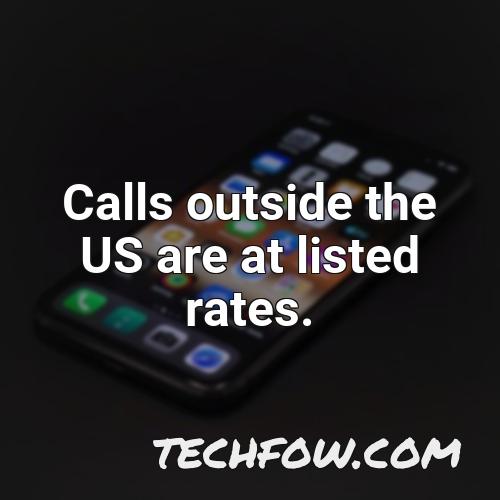 calls outside the us are at listed rates 3