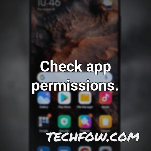 check app permissions