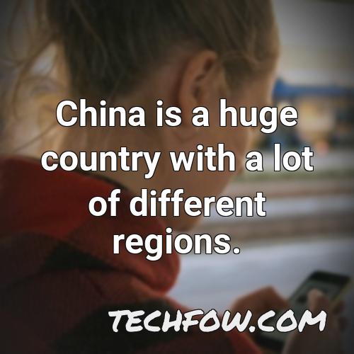china is a huge country with a lot of different regions 1