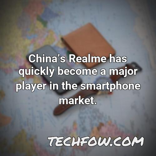 chinas realme has quickly become a major player in the smartphone market
