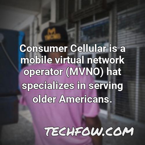 consumer cellular is a mobile virtual network operator mvno hat specializes in serving older americans