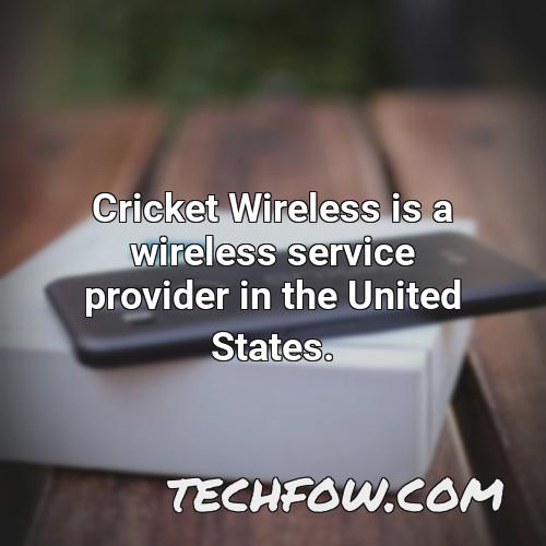 cricket wireless is a wireless service provider in the united states