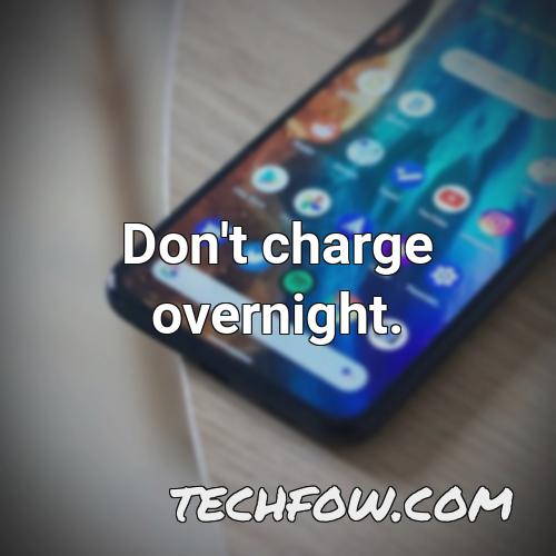 don t charge overnight