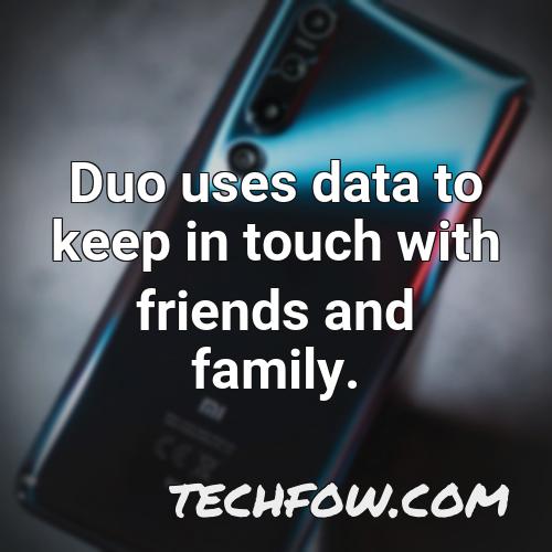duo uses data to keep in touch with friends and family