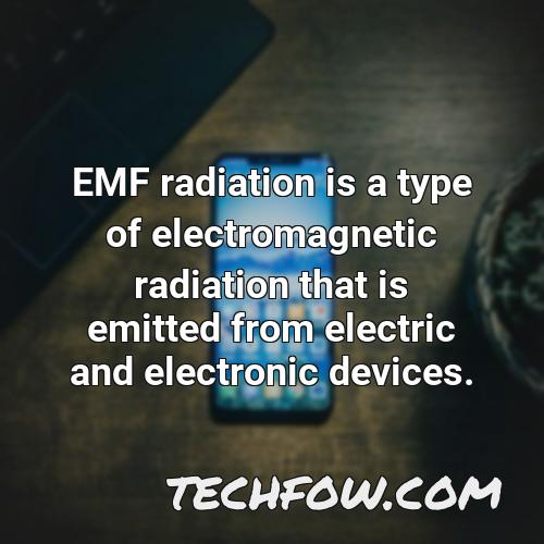 emf radiation is a type of electromagnetic radiation that is emitted from electric and electronic devices