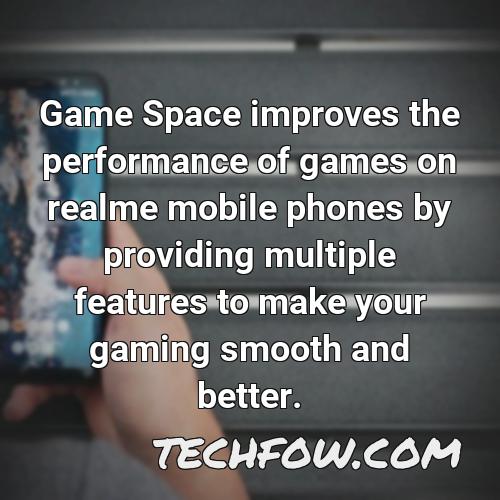 game space improves the performance of games on realme mobile phones by providing multiple features to make your gaming smooth and better