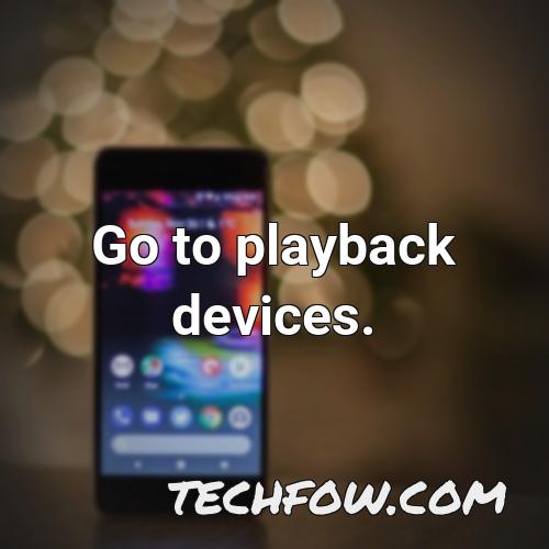 go to playback devices