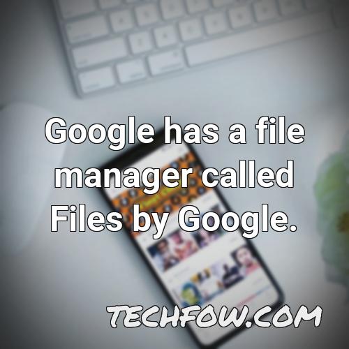 google has a file manager called files by google 3