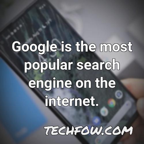 google is the most popular search engine on the internet