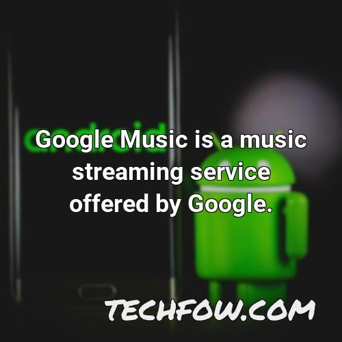 google music is a music streaming service offered by google