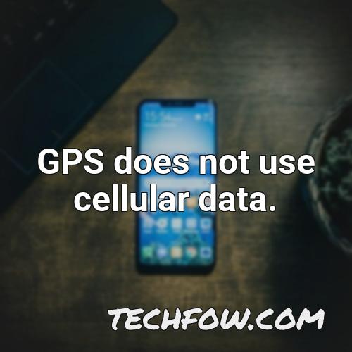 gps does not use cellular data