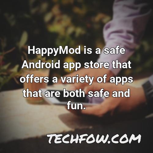 happymod is a safe android app store that offers a variety of apps that are both safe and fun
