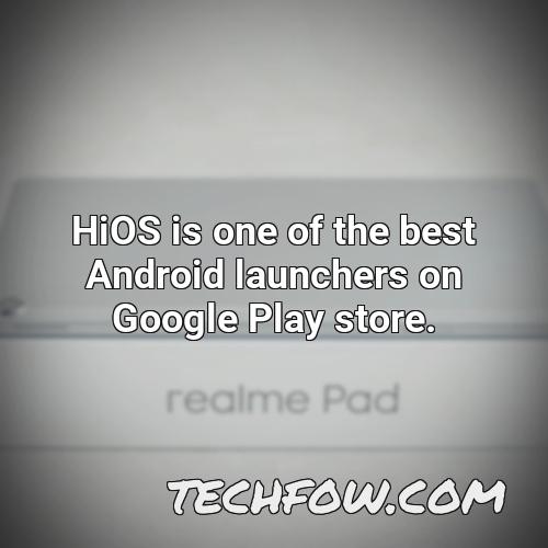 hios is one of the best android launchers on google play store