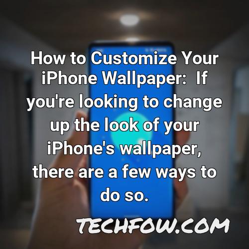 how to customize your iphone wallpaper if you re looking to change up the look of your iphone s wallpaper there are a few ways to do so