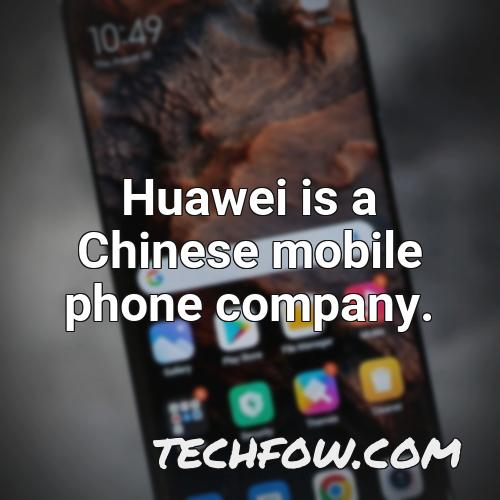 huawei is a chinese mobile phone company 1