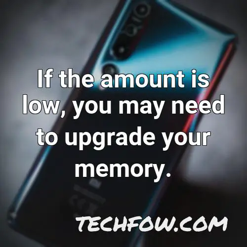 if the amount is low you may need to upgrade your memory